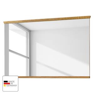 Miroir Pablillo II Imitation chêne Bianco - Largeur : 126 cm