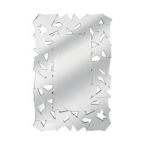 Spiegel Pieces Rectangular 120x80 cm Silber - Glas - Holzart/Dekor - 80 x 120 x 3 cm