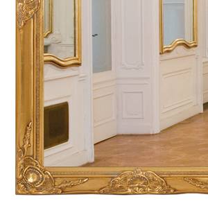 Specchio Varela I Parzialmente in legno massello di paulonia - Oro