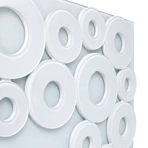 Spiegel White Rings 120 x 76 cm - Weiß