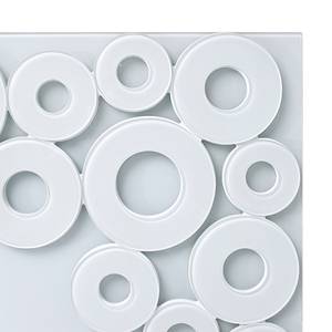 Spiegel White Rings 120 x 76 cm - Weiß