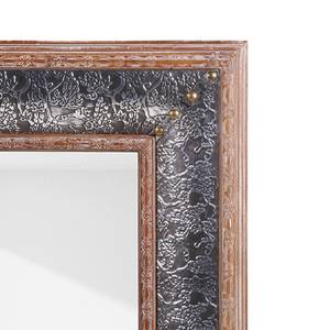 Miroir Yanbu Sapin massif / Aluminium - Sapin marron / Aluminium - Hauteur : 120 cm