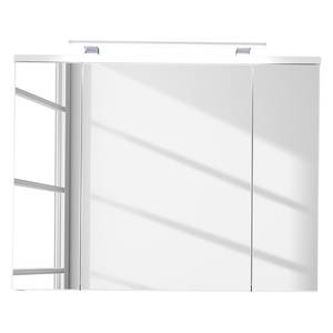 Spiegelkast Adamo I Hoogglans wit/wit - Breedte: 96 cm - Met verlichting