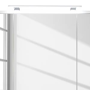 Spiegelschrank Adamo I Hochglanz Weiß / Weiß - Breite: 96 cm - Mit Beleuchtung
