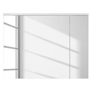 Spiegelschrank Adamo I Hochglanz Weiß / Weiß - Breite: 96 cm - Mit Beleuchtung