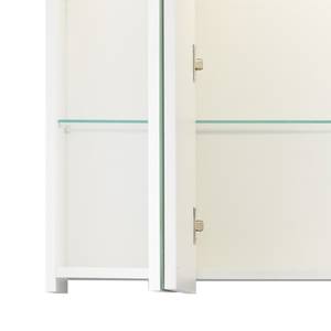 Armoire de toilette Adamo I Blanc brillant / Blanc - Largeur : 75 cm - Avec éclairage