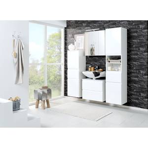 Armoire de toilette Ancona (avec éclairage) - Blanc - Largeur : 60 cm