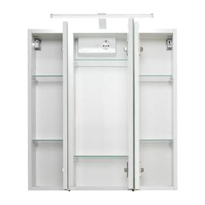 Armoire de toilette Cardiff (avec éclairage) - Blanc - Largeur : 60 cm