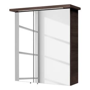 Spiegelschrank Cesa (inkl. Beleuchtung) Mokka - Breite: 60 cm