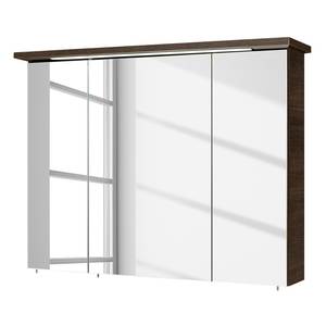 Spiegelschrank Cesa (inkl. Beleuchtung) Mokka - Breite: 75 cm