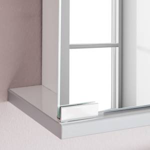 Spiegelschrank Entro (mit Beleuchtung) Silber - Holzwerkstoff - 50 x 74 x 14 cm
