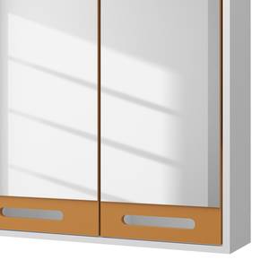 Armoire de toilette Malmö (avec éclairage) - Blanc / Jaune curry - Largeur : 100 cm