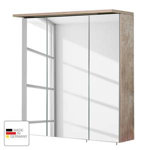 Spiegelschrank Milan (inkl. Beleuchtung) Eiche Findus Dekor - Breite: 70 cm