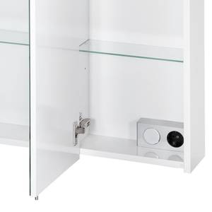 Armoire de toilette Siena Blanc brillant - 80 cm (avec éclairage)