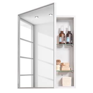 Spiegelschrank Slimline Eiche massiv - Weißeiche