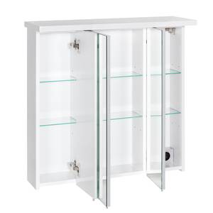 Armoire à miroir Visano (avec éclairage) Imitation pin blanc