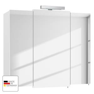 Spiegelschrank Quickset 312 I Inkl. Beleuchtung - Weiß - Breite: 83 cm