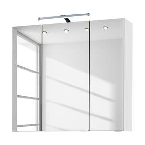 Armoire de toilette Zeehan I Avec éclairage - Blanc - Largeur : 70 cm