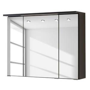 Armoire de toilette Zeehan II Avec éclairage - Graphite - Largeur : 80 cm