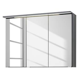 Armadietto a specchio Zeehan II Illuminazione inclusa - Grafite - Larghezza: 90 cm