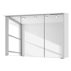 Armoire de toilette Zeehan II Avec éclairage - Blanc - Largeur : 100 cm