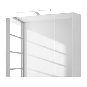 Armoire de toilette Zeehan I Avec éclairage - Blanc - Largeur : 90 cm