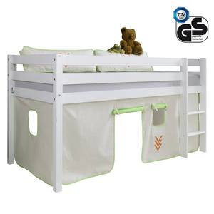 Letto per bambini Alex Faggio massello/Cotone - Bianco