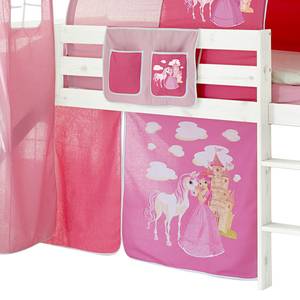 Spielbett Kasper II Kiefer massiv - Pink - Basismodell