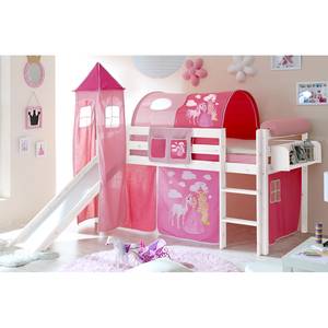 Spielbett Kasper II Kiefer massiv - Pink - Basismodell