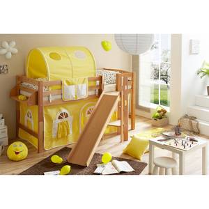 Spielbett Tino Buche massiv - Gelb - Buche