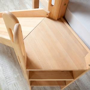 Letto bambini La capanna dello zio Tom con scivolo - Legno massello, oliato