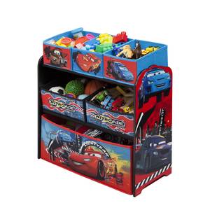 Etagère à jouets Cars Rouge - Bois manufacturé - 64 x 66 x 30 cm