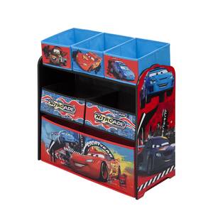 Scaffale portagiochi Cars Rosso - Materiale a base lignea - 64 x 66 x 30 cm