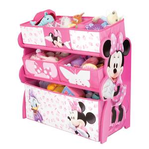 Etagère pour jouets Minnie Mouse Rose foncé - Bois manufacturé - 64 x 66 x 30 cm