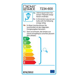 Standleuchte Firenze Aluminium/Glas 2-flammig