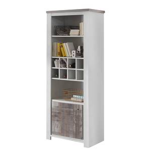 Kast Troway Bruin - Wit - Plaatmateriaal - 66 x 195 x 41 cm