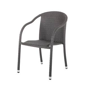 Chaises jardin Paradise Gismo (lot de 2) Lot de 2 - Avec coussin - Polyrotin - Gris