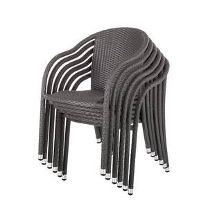 Chaises jardin Paradise Gismo (lot de 2) Lot de 2 - Avec coussin - Polyrotin - Gris