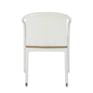 Chaises jardin White Beach IV (lot de 2) Empilable - Polyrotin blanc