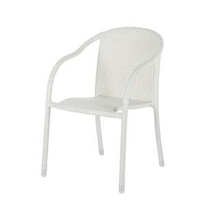 Chaises jardin White Beach IV (lot de 2) Empilable - Polyrotin blanc