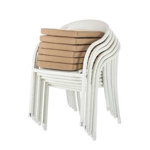 Chaises jardin White Beach IV (lot de 2) Empilable - Polyrotin blanc