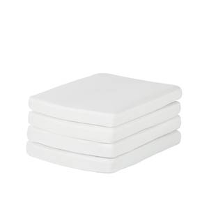 Relaxstoel voor de tuin White Beach (2-delige set) - van wit polyrotan