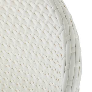 Relaxstoel voor de tuin White Beach (2-delige set) - van wit polyrotan