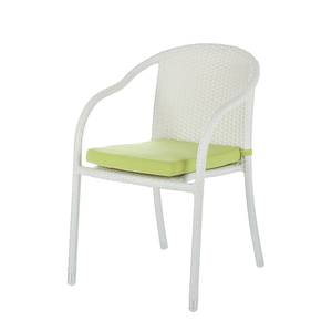 Chaises jardin White Beach I (lot de 2) Blanc (empilable)