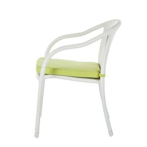 Chaises jardin White Beach I (lot de 2) Blanc (empilable)