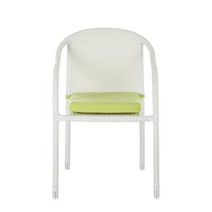 Chaises jardin White Beach I (lot de 2) Blanc (empilable)