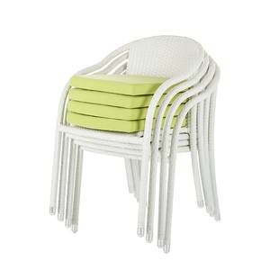 Chaises jardin White Beach I (lot de 2) Blanc (empilable)