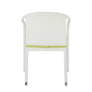 Chaises jardin White Beach I (lot de 2) Blanc (empilable)