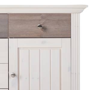 Buffet Lyngby IV Pin massif - Blanc / Pin truffier