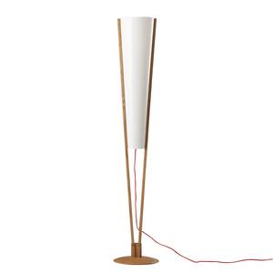 Staande lamp Lalsi massief essenhout/kunststof - 1 lichtbron